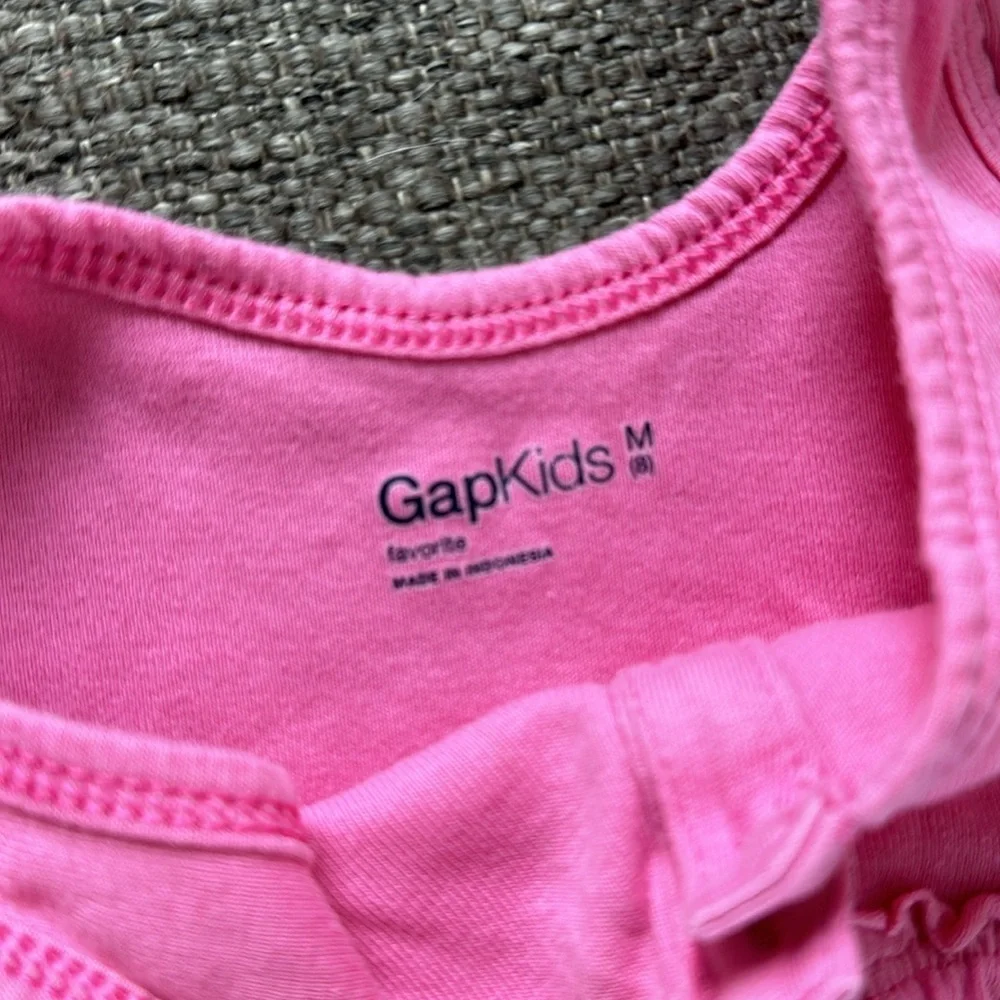 Gap Kids Girls Cotton Pink Tank Dress Size 8